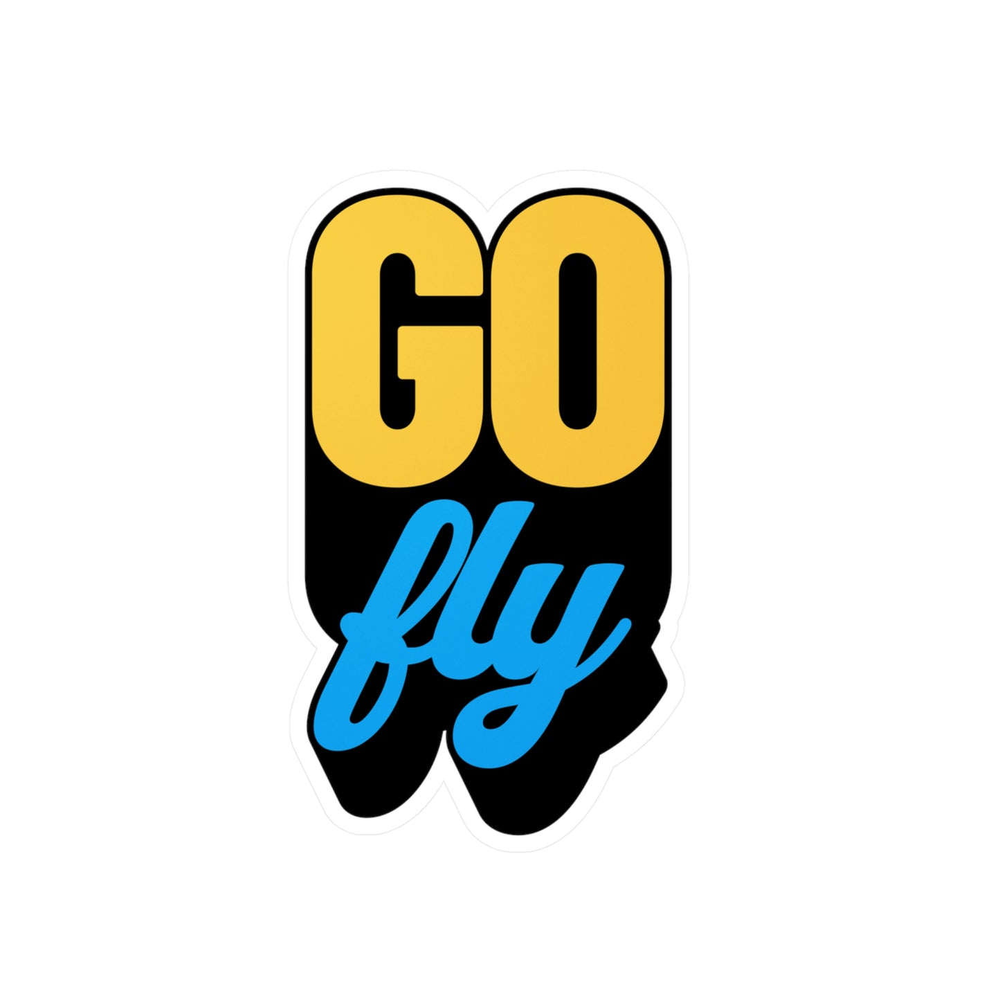 GO FLY Kiss-Cut Vinyl Decal