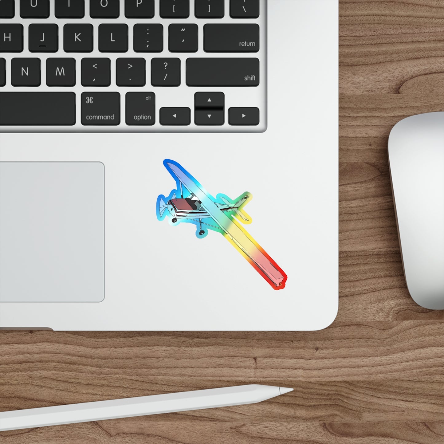 Cessna 172 Holographic Plane Die-Cut Stickers