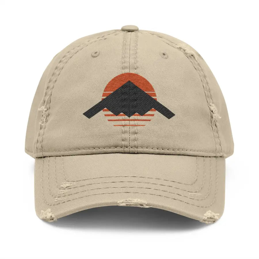 B-2 Spirit - Top Distressed Hat (Embroidery) - Hats - Pilot gifts - WWII warbird t-shirt