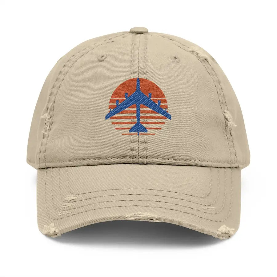 B-52 Superfortress Distressed Hat (Embroidery) - Hats - Pilot gifts - WWII warbird t-shirt