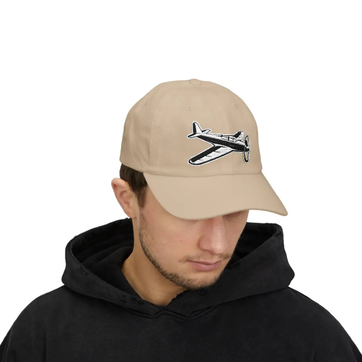 Bell P-39 Airacobra BW - Hats - Pilot gifts - WWII warbird t-shirt