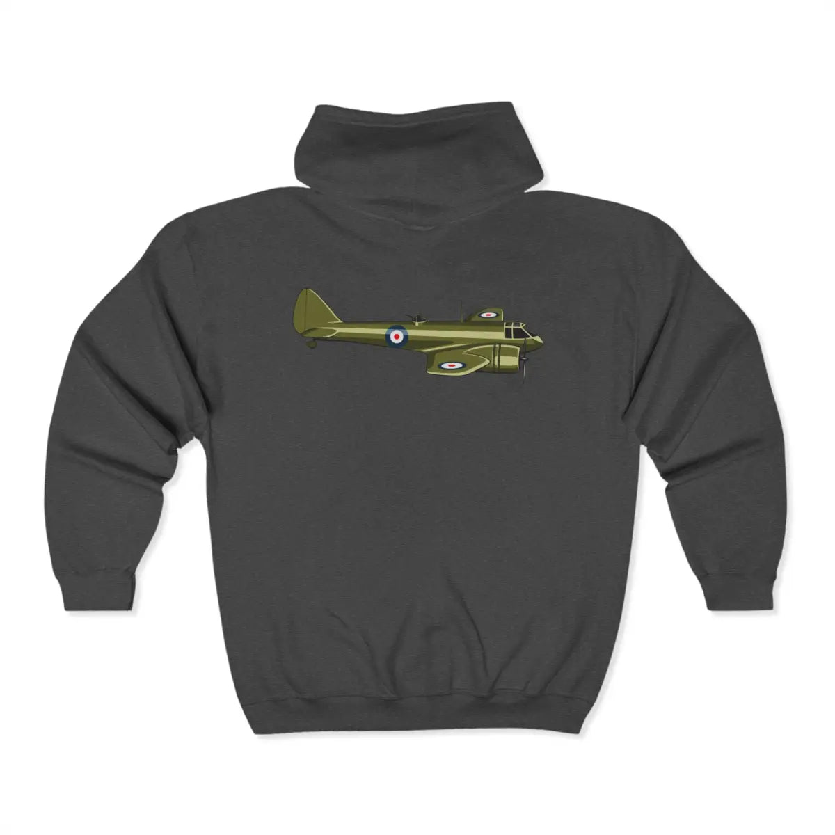 Blenheim Bomber Full Zip Hoodie - Pilot gifts - WWII warbird t-shirt