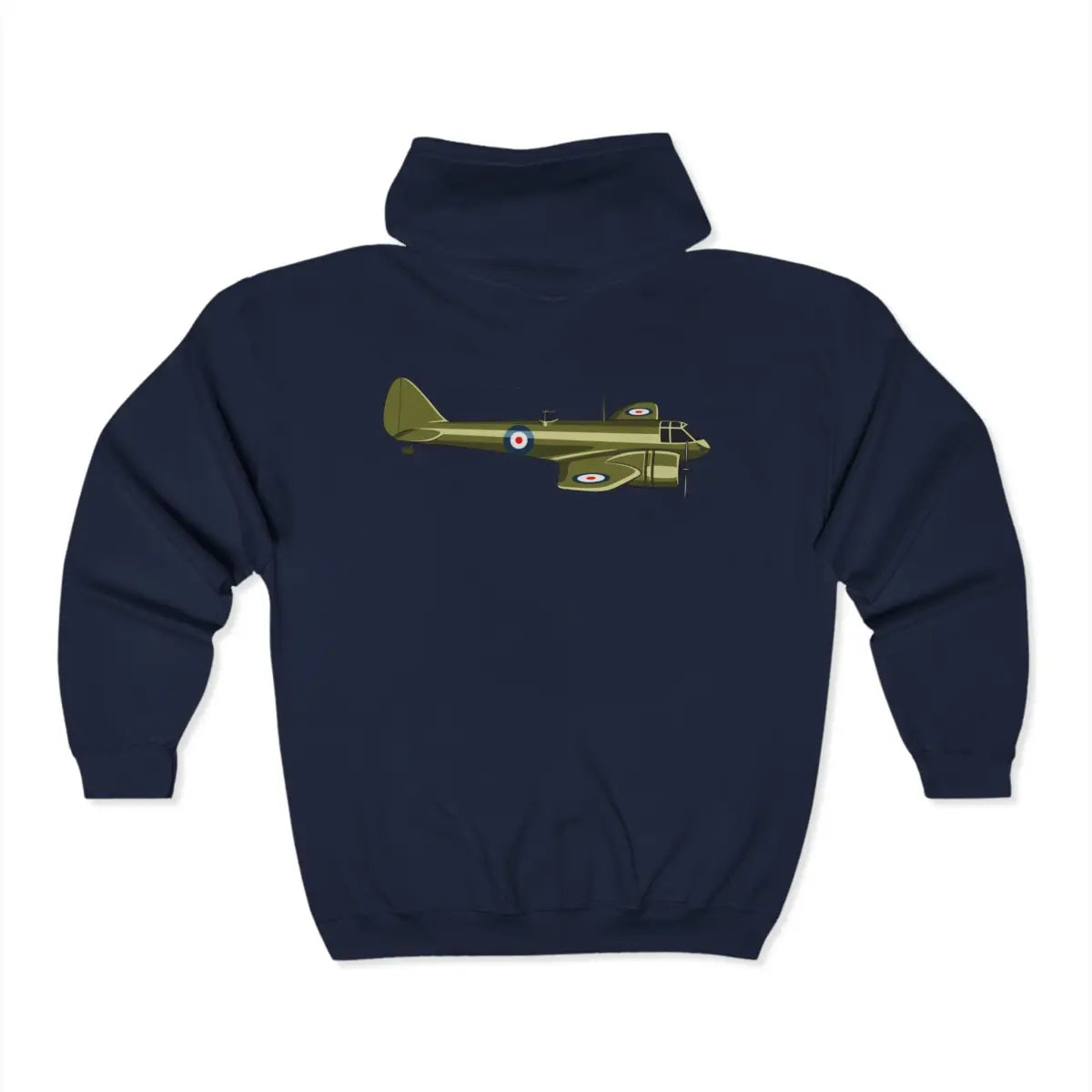 Blenheim Bomber Full Zip Hoodie - Pilot gifts - WWII warbird t-shirt