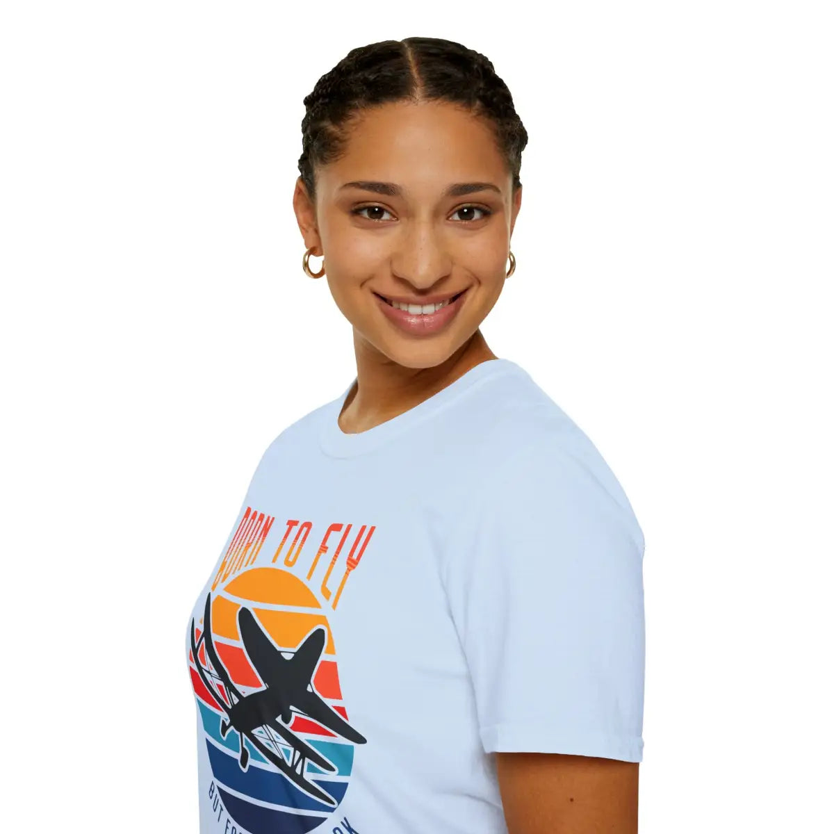 Born to Fly but Forced Work - T-Shirt - Pilot gifts - WWII warbird t-shirt