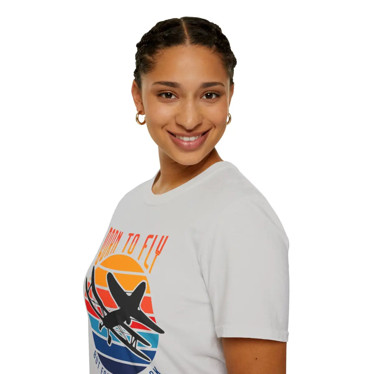 Born to Fly but Forced Work - T-Shirt - Pilot gifts - WWII warbird t-shirt