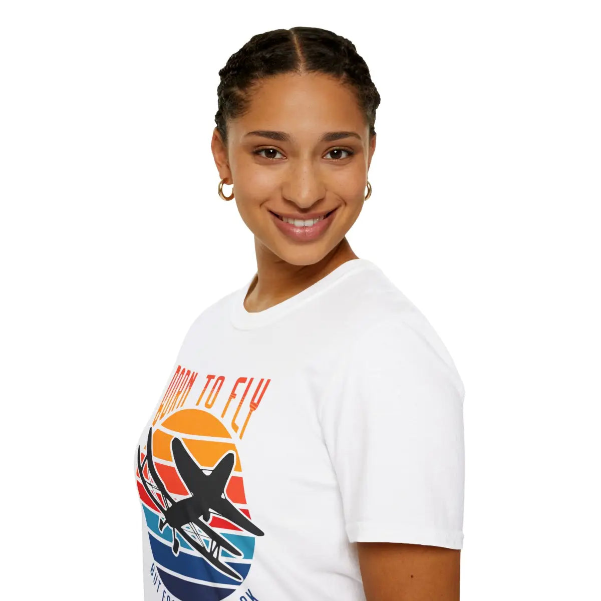 Born to Fly but Forced Work - T-Shirt - Pilot gifts - WWII warbird t-shirt