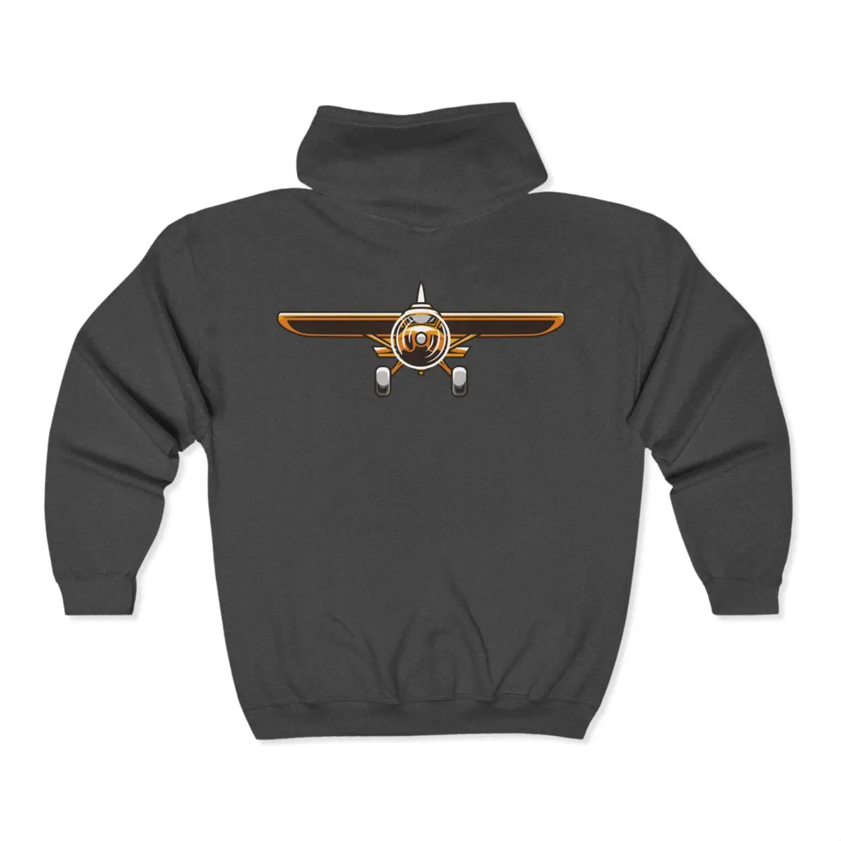 Bush Flyer Full Zip Hoodie - Pilot gifts - WWII warbird t-shirt
