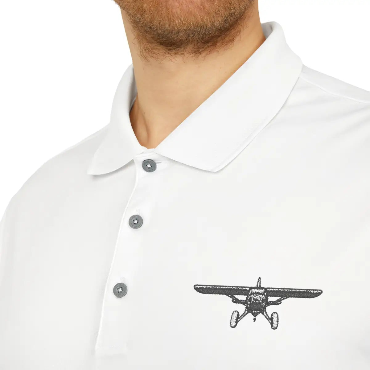 Bush Plane Big Tires - Performance Polo - T-Shirt - Pilot gifts - WWII warbird t-shirt