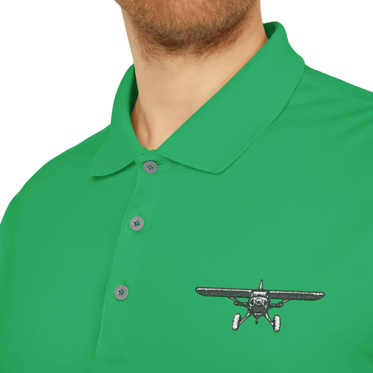 Bush Plane Big Tires - Performance Polo - T-Shirt - Pilot gifts - WWII warbird t-shirt