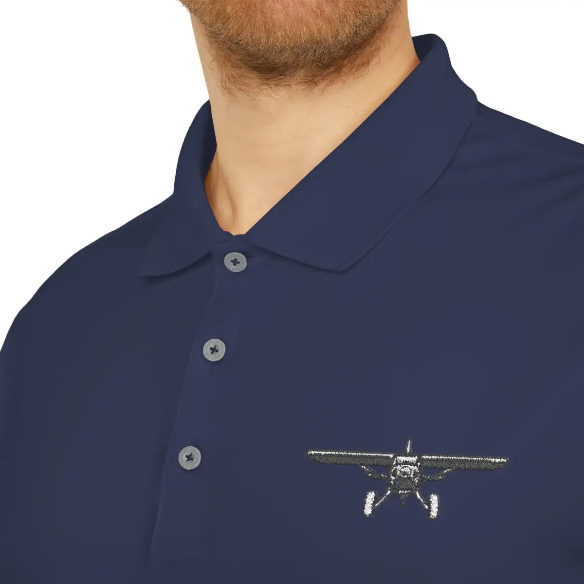 Bush Plane Big Tires - Performance Polo - T-Shirt - Pilot gifts - WWII warbird t-shirt