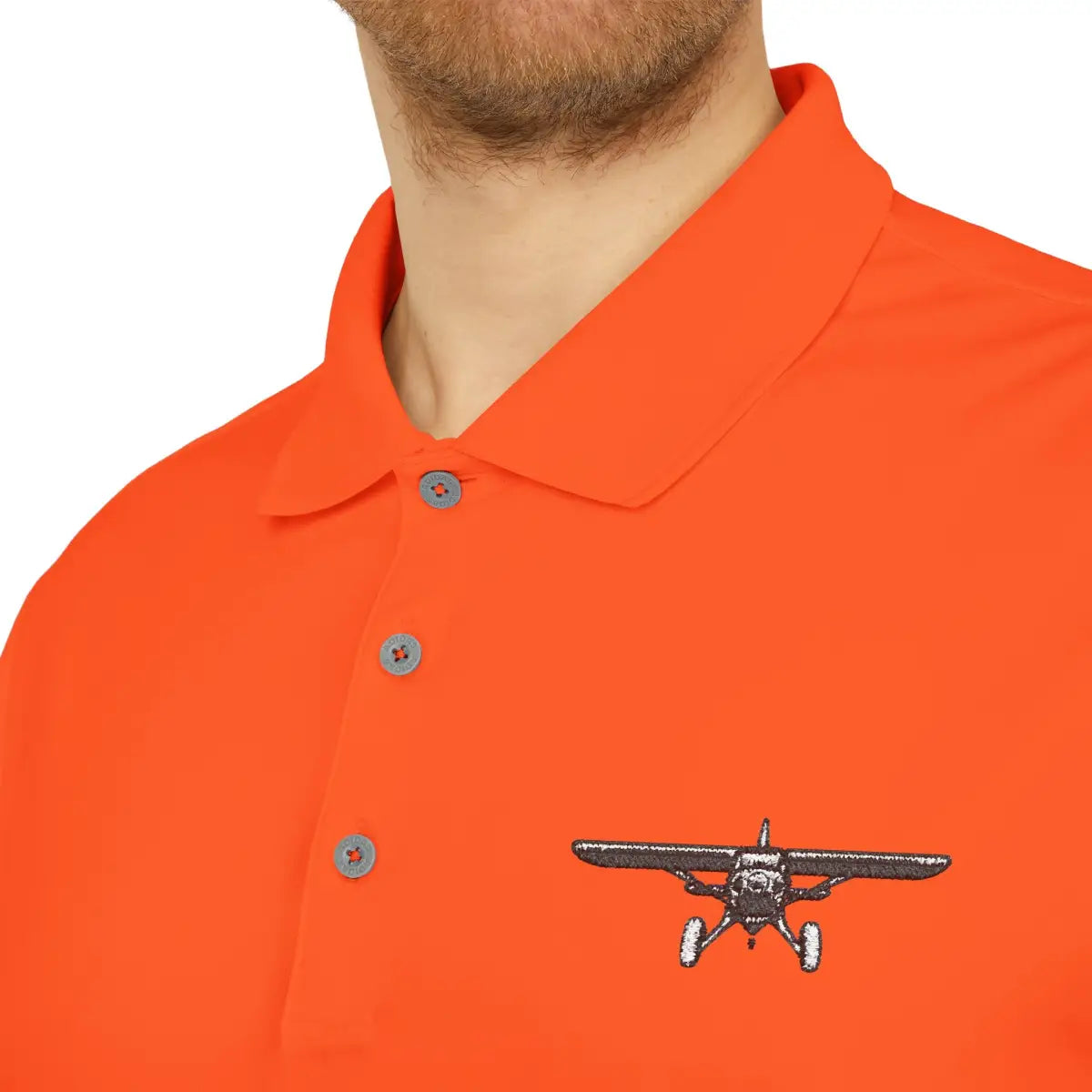 Bush Plane Big Tires - Performance Polo - T-Shirt - Pilot gifts - WWII warbird t-shirt