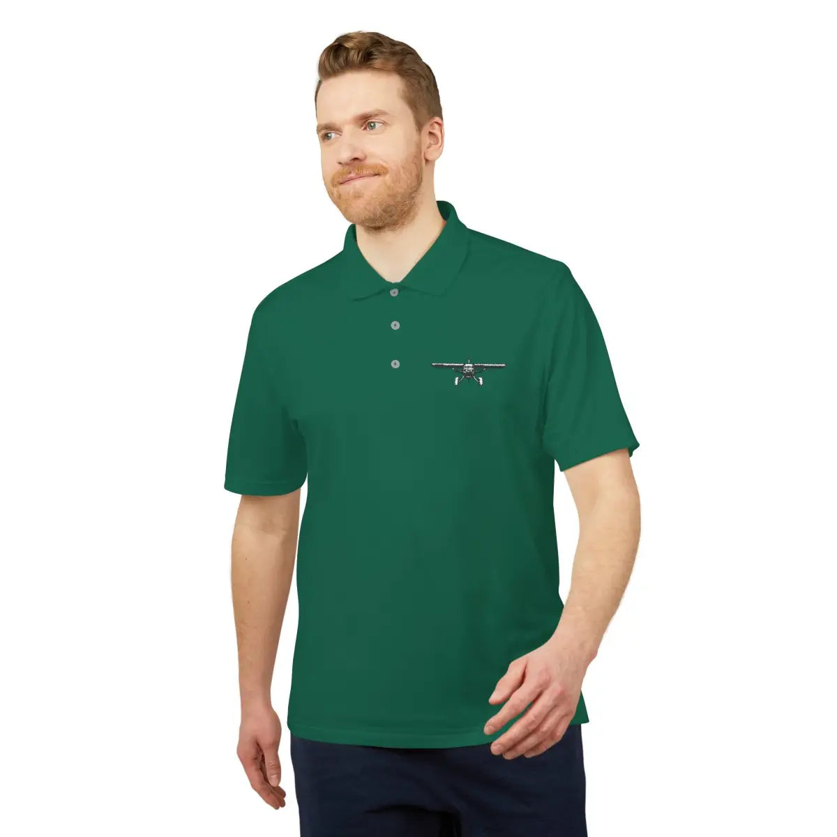 Bush Plane Big Tires - Performance Polo - T-Shirt - Pilot gifts - WWII warbird t-shirt