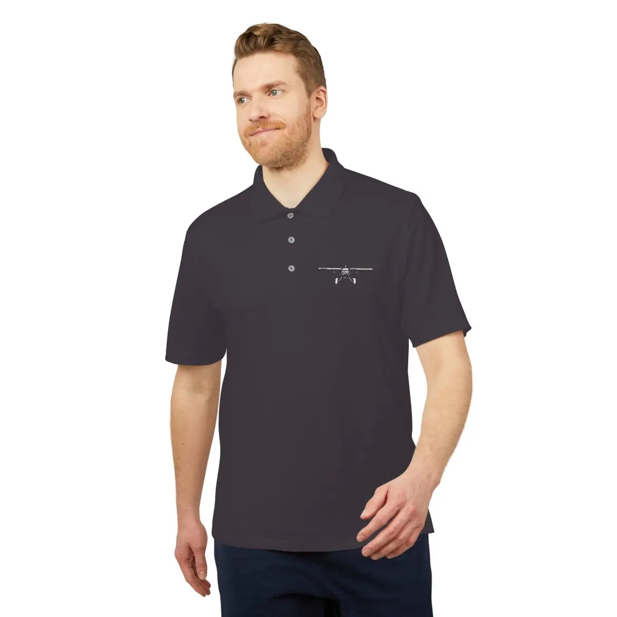 Bush Plane Big Tires - Performance Polo - T-Shirt - Pilot gifts - WWII warbird t-shirt