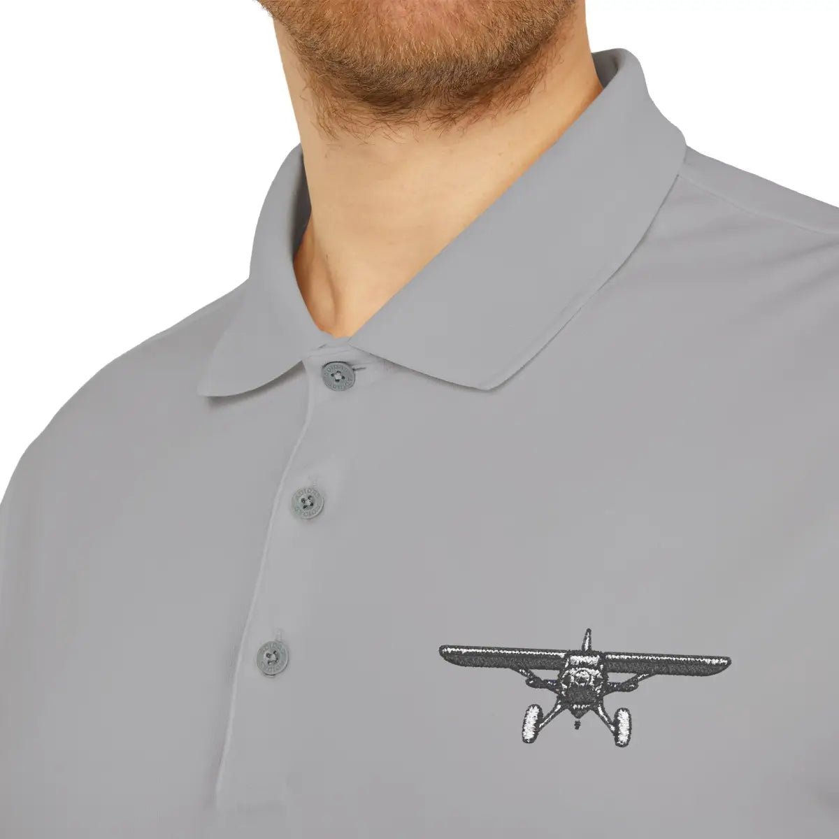 Bush Plane Big Tires - Performance Polo - T-Shirt - Pilot gifts - WWII warbird t-shirt