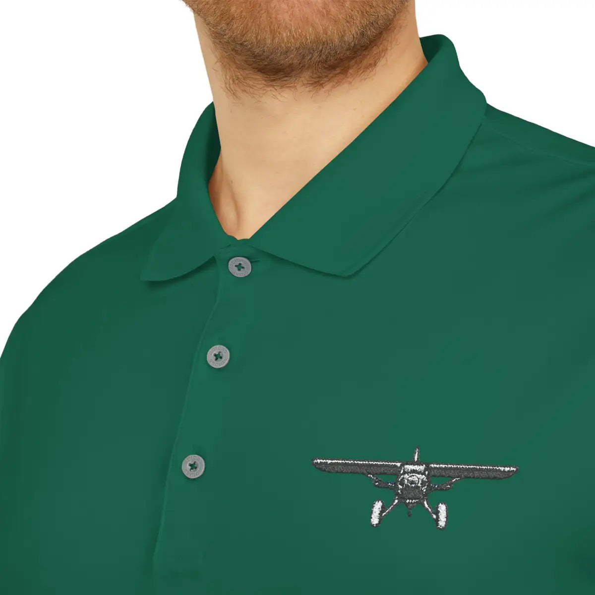 Bush Plane Big Tires - Performance Polo - T-Shirt - Pilot gifts - WWII warbird t-shirt