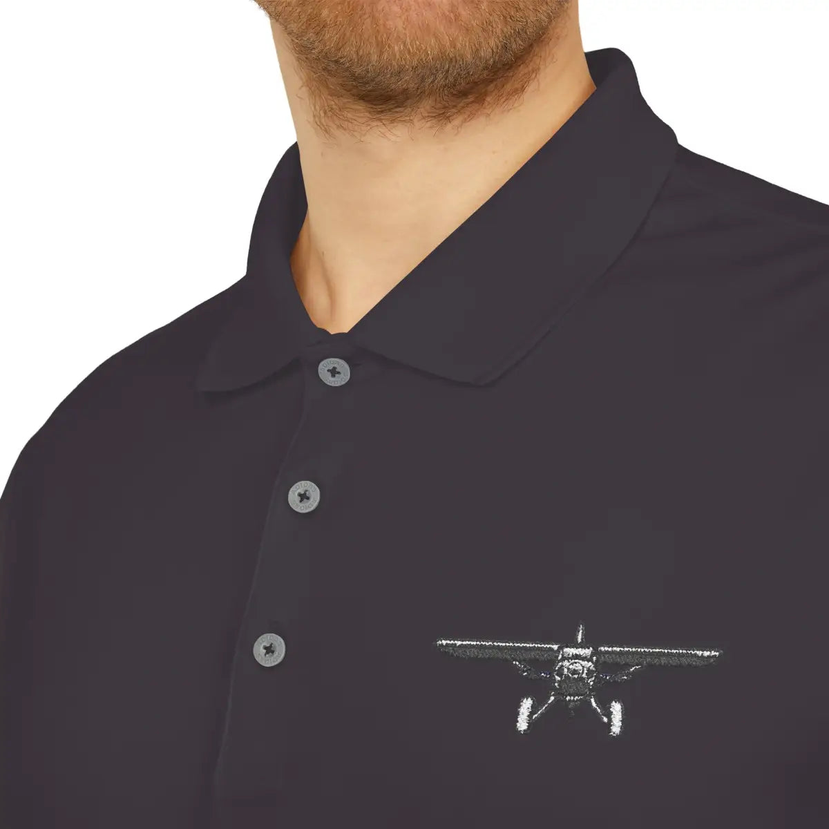 Bush Plane Big Tires - Performance Polo - T-Shirt - Pilot gifts - WWII warbird t-shirt