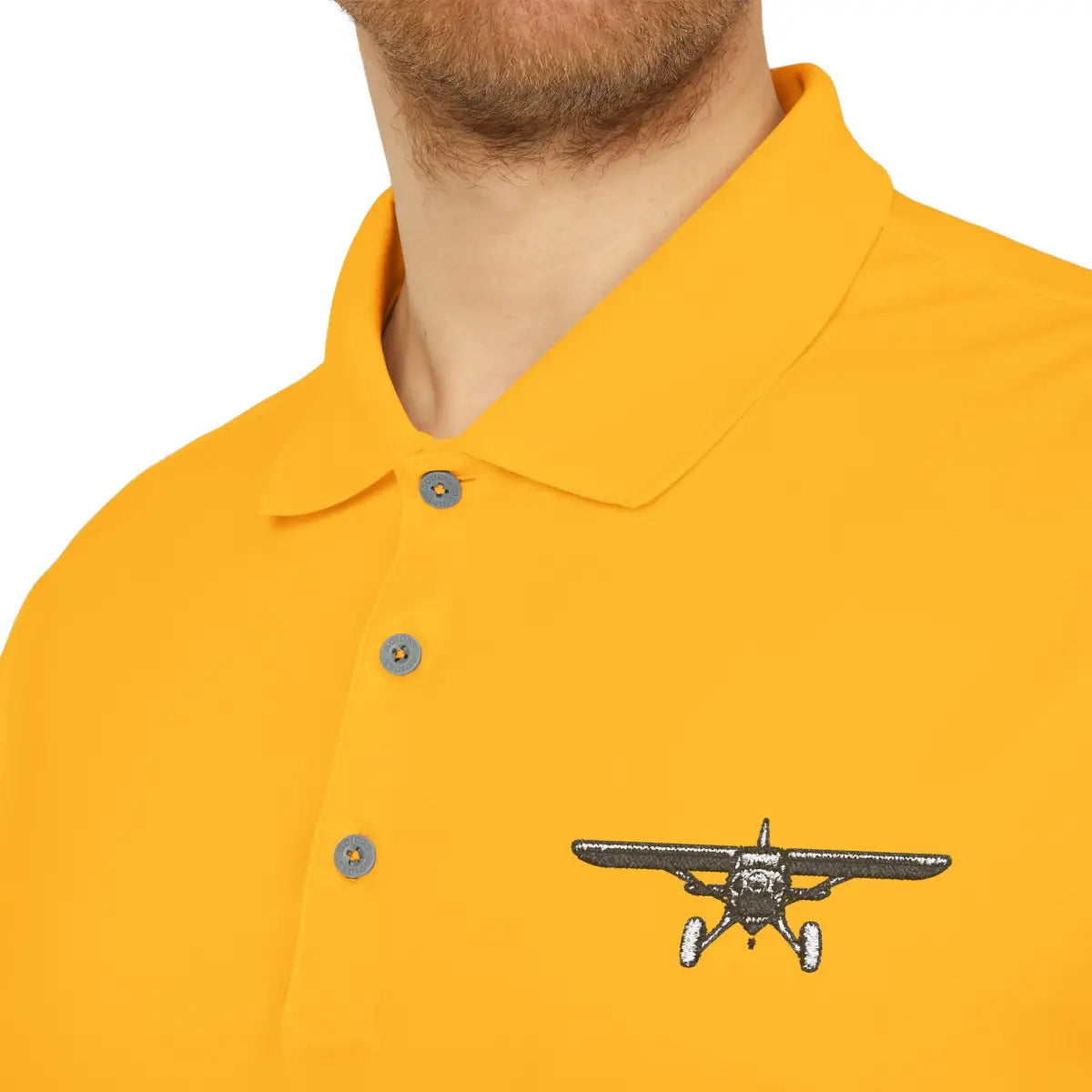 Bush Plane Big Tires - Performance Polo - T-Shirt - Pilot gifts - WWII warbird t-shirt