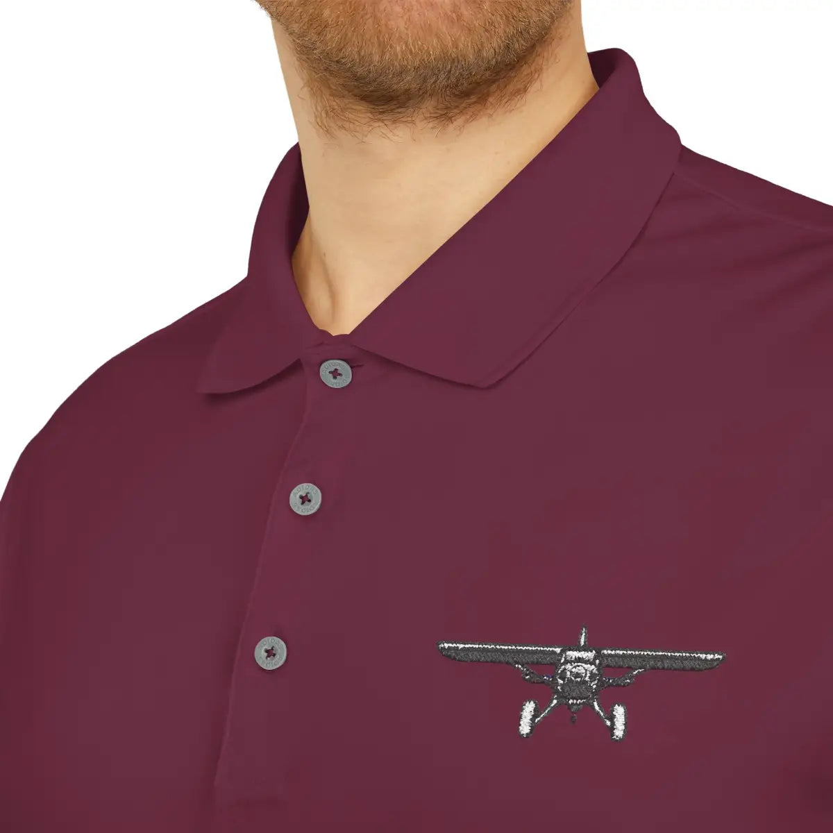 Bush Plane Big Tires - Performance Polo - T-Shirt - Pilot gifts - WWII warbird t-shirt