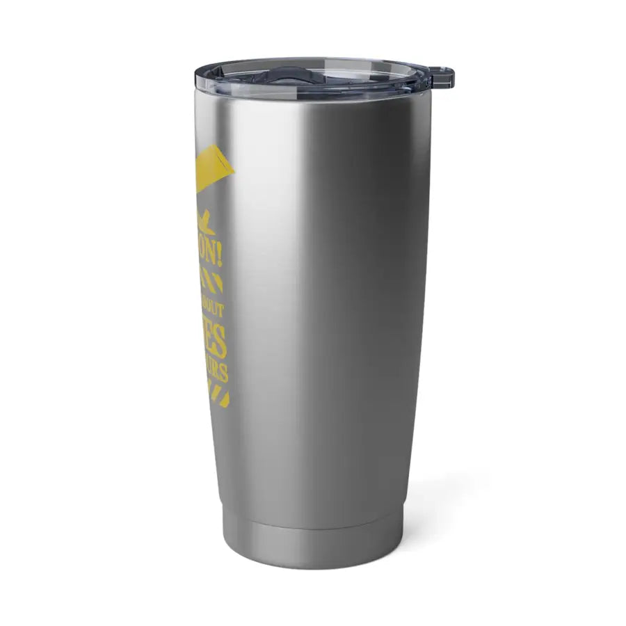 Caution! Can talk about planes for hours 20oz Tumbler - Mug - Pilot gifts - WWII warbird t-shirt