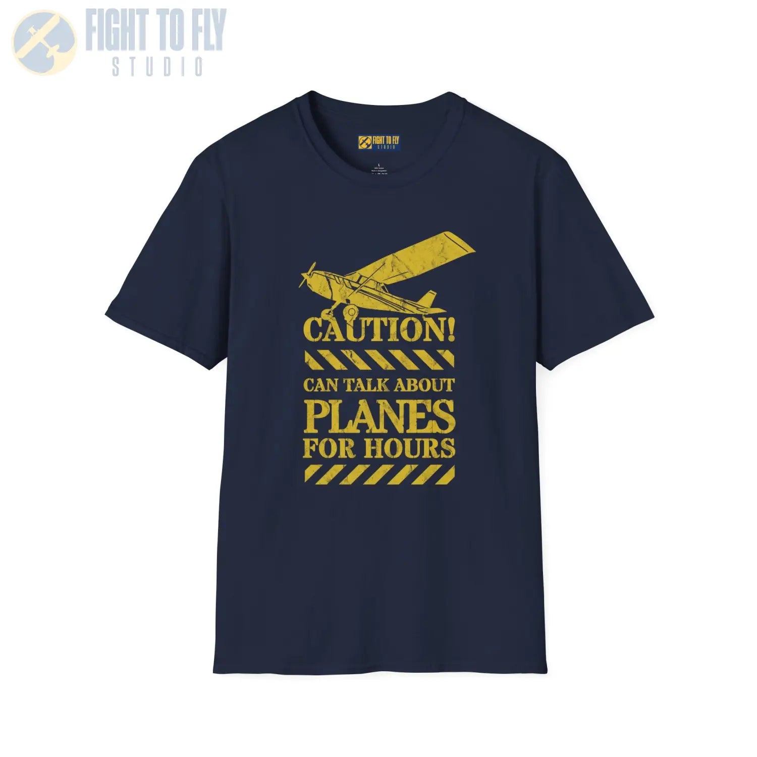 Caution! Can Talk About Planes for Hours - T-Shirt - Pilot gifts - WWII warbird t-shirt