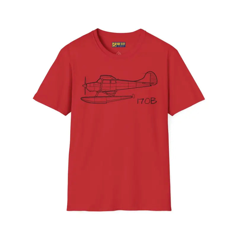 Cessna 170B Floatplane T-Shirt – Classic Taildragger on Floats Tee - Pilot gifts - WWII warbird t-shirt