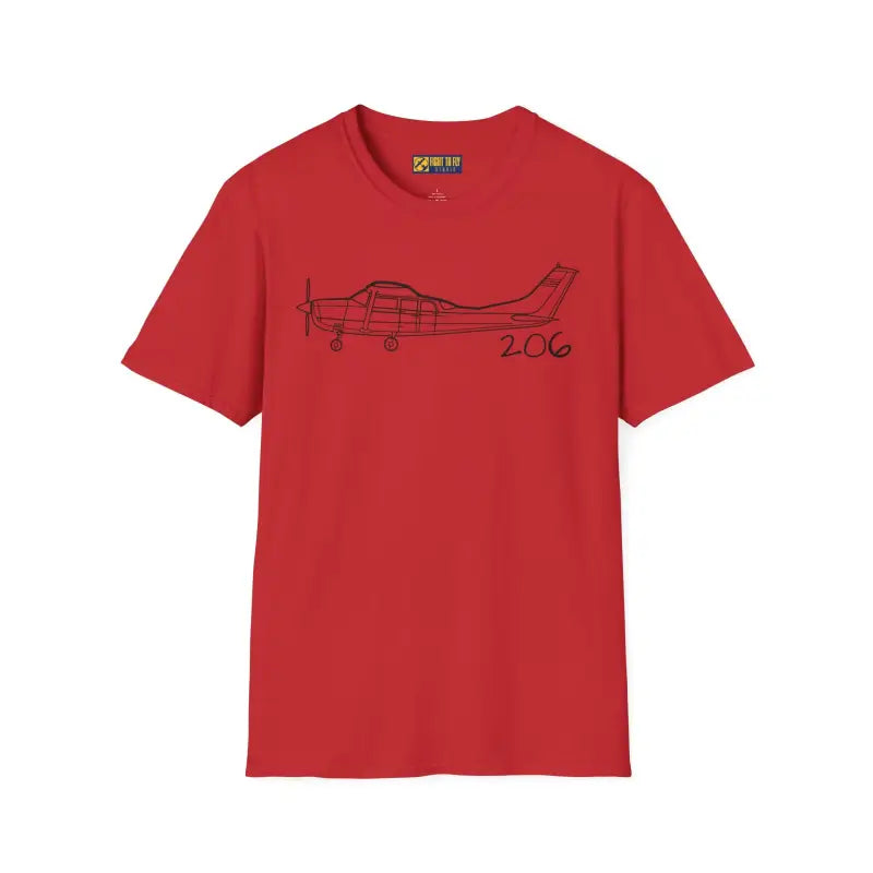 Cessna 206 T-Shirt – High-Wing Six-Seat Utility Aircraft Tee - Pilot gifts - WWII warbird t-shirt