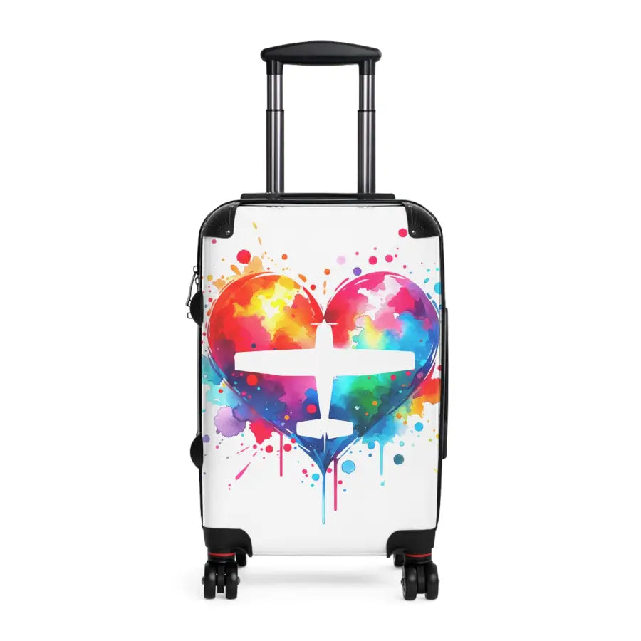 Colorful Heart Travel Suitcase - Perfect for Adventurers and Travelers - Bags - Gifts pilots - Aviation apparel