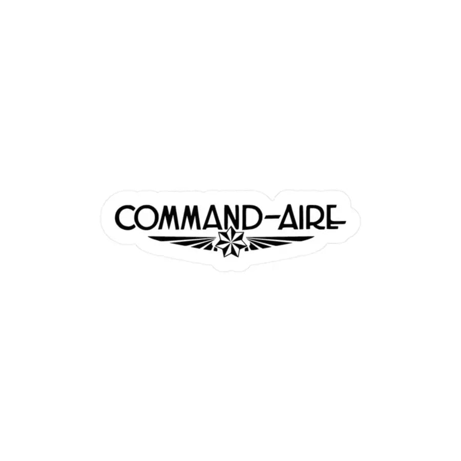 Command-Aire Kiss-Cut Vinyl Decal - Paper products - Gifts for pilots - Aviation apparel
