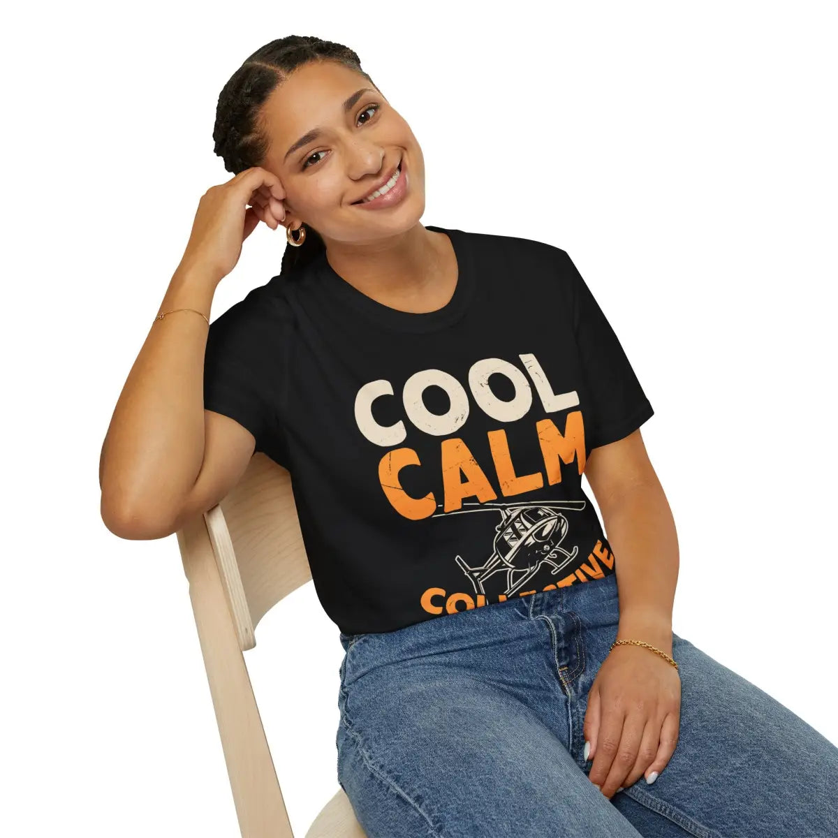 Cool Calm Collective Helicopter Pilot T-Shirt - gifts - WWII warbird t-shirt