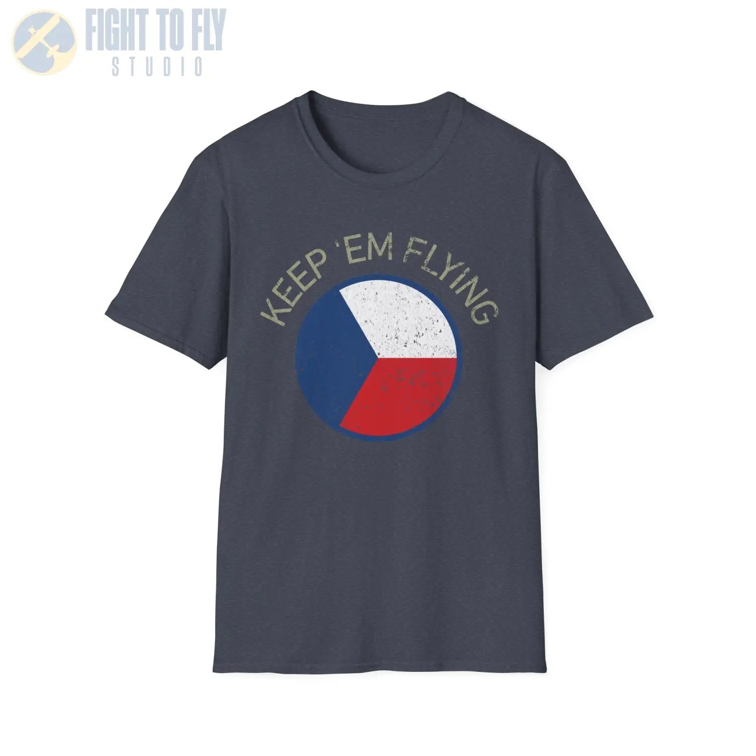 Czechoslovak Air Force Roundel “Keep ’Em Flying” - T-Shirt - Pilot gifts - WWII warbird t-shirt