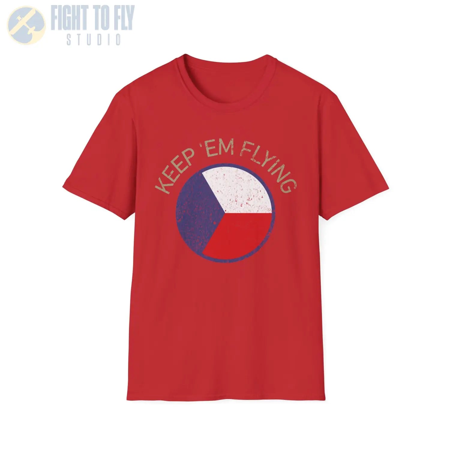 Czechoslovak Air Force Roundel “Keep ’Em Flying” - T-Shirt - Pilot gifts - WWII warbird t-shirt