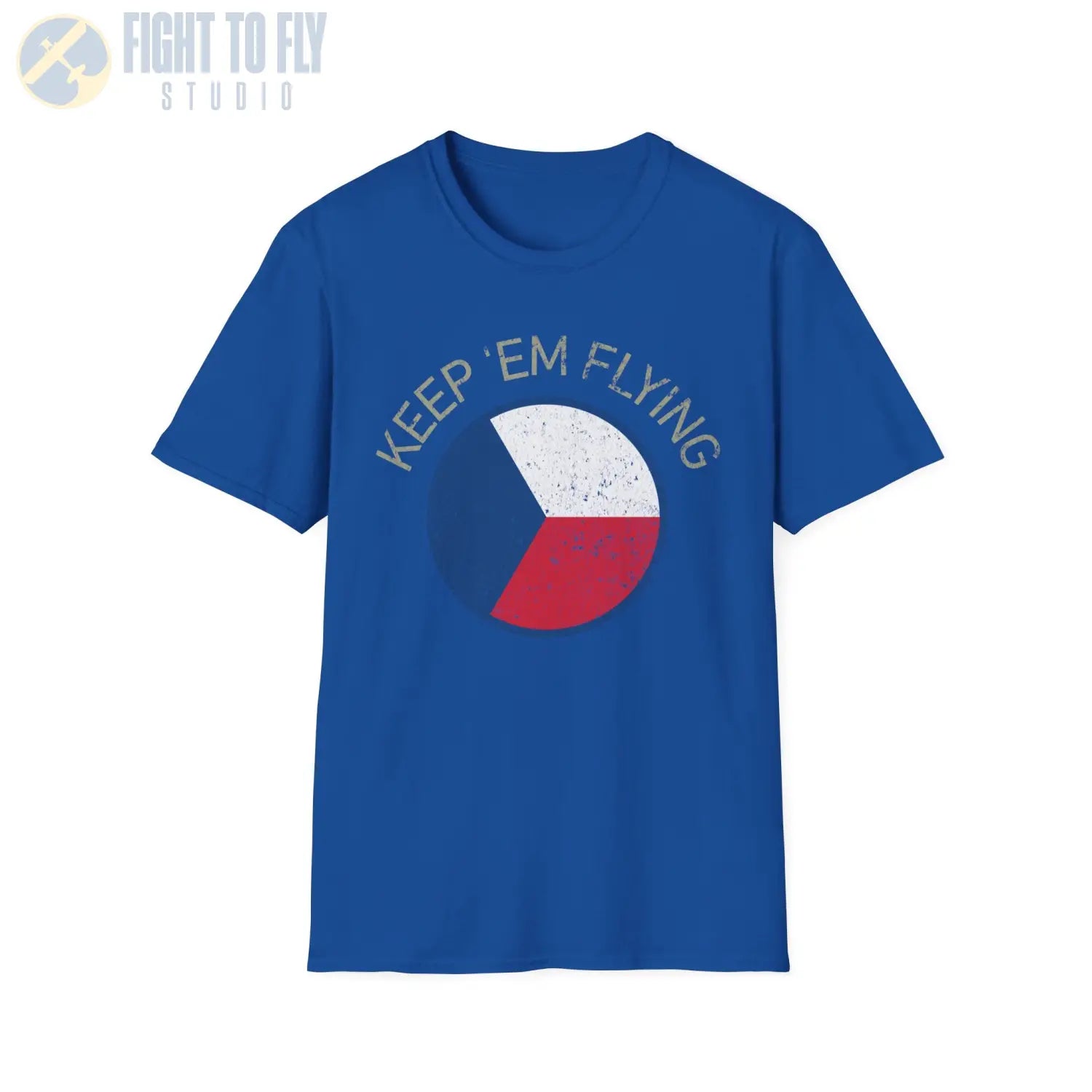 Czechoslovak Air Force Roundel “Keep ’Em Flying” - T-Shirt - Pilot gifts - WWII warbird t-shirt