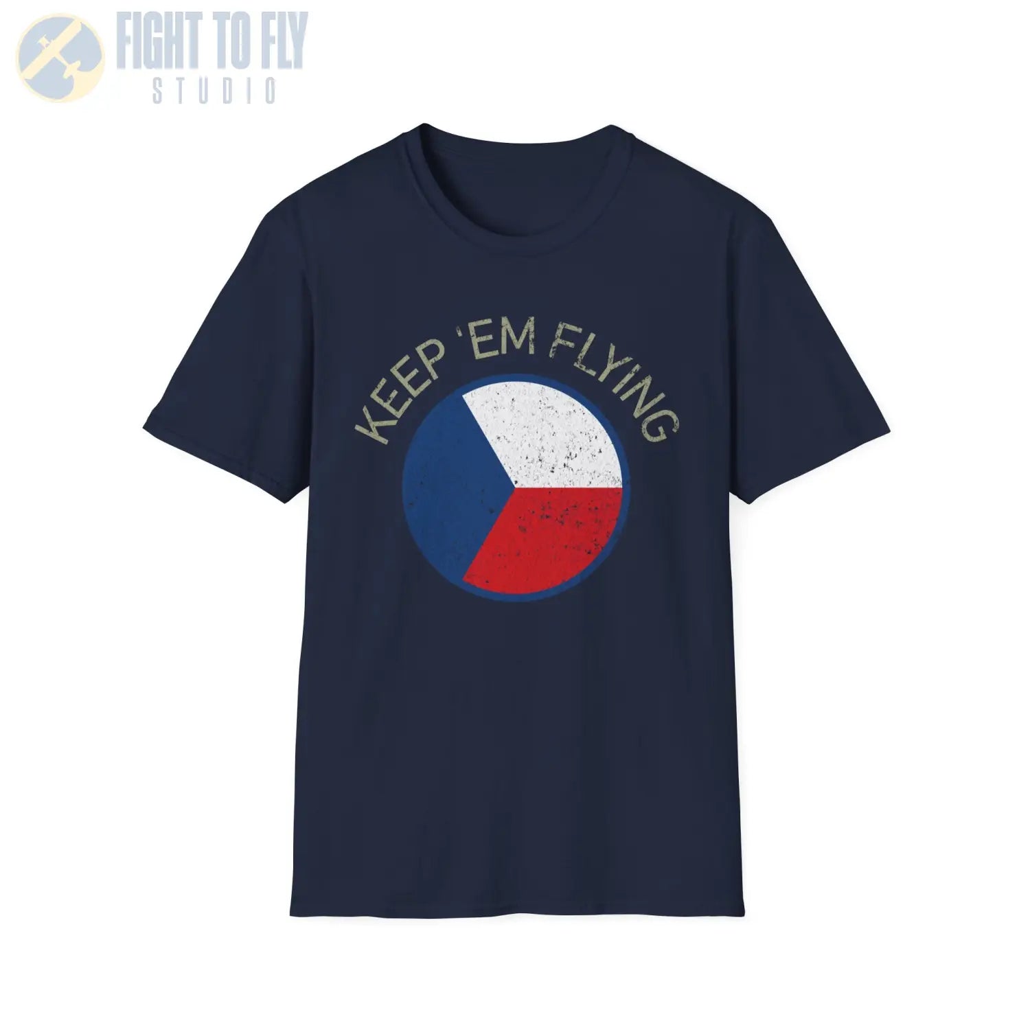 Czechoslovak Air Force Roundel “Keep ’Em Flying” - T-Shirt - Pilot gifts - WWII warbird t-shirt