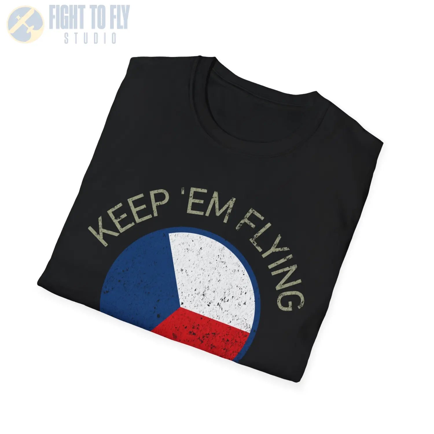 Czechoslovak Air Force Roundel “Keep ’Em Flying” - T-Shirt - Pilot gifts - WWII warbird t-shirt