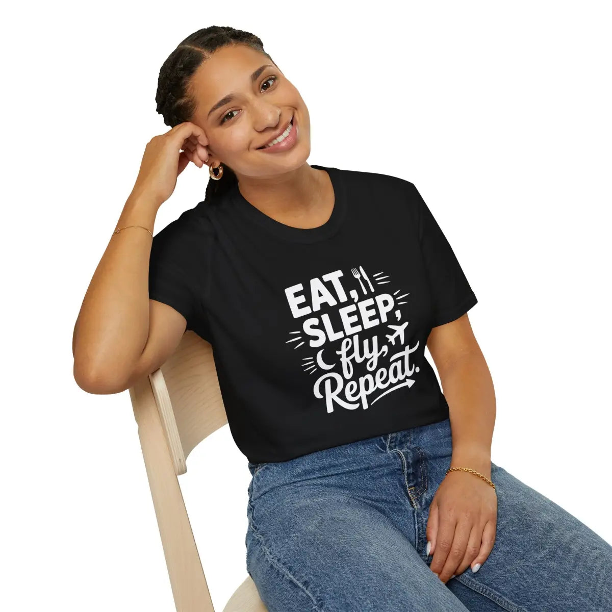Eat Sleep Fly Repeat – Pilot Routine Aviation Shirt - T-Shirt - gifts - WWII warbird t-shirt