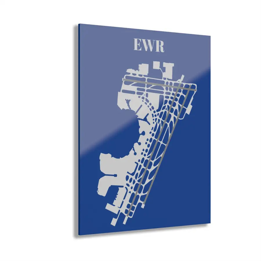 EWR - Newark Liberty International Acrylic Print - Home Decor - Pilot gifts - WWII warbird t-shirt