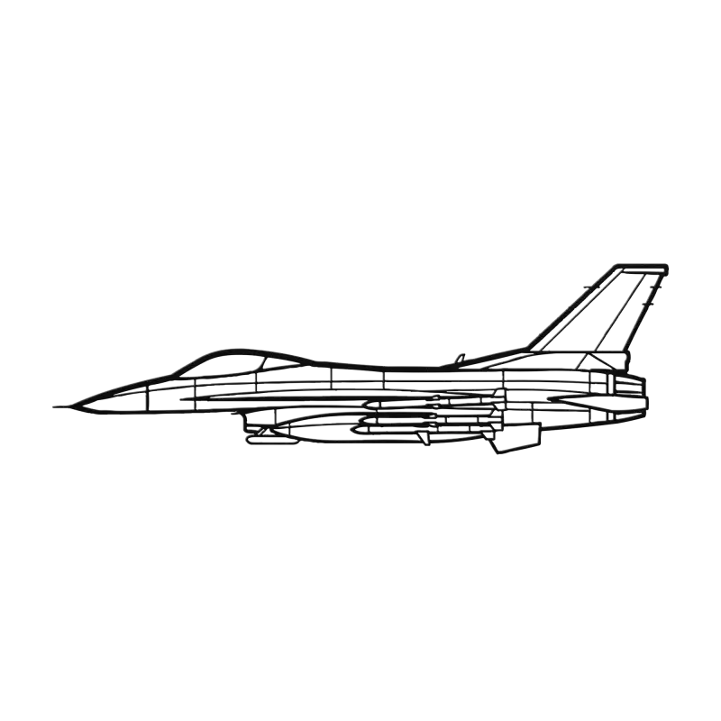F-16C Missiles Die Cast Metal Wall Art - Sign - Pilot gifts - WWII warbird t-shirt