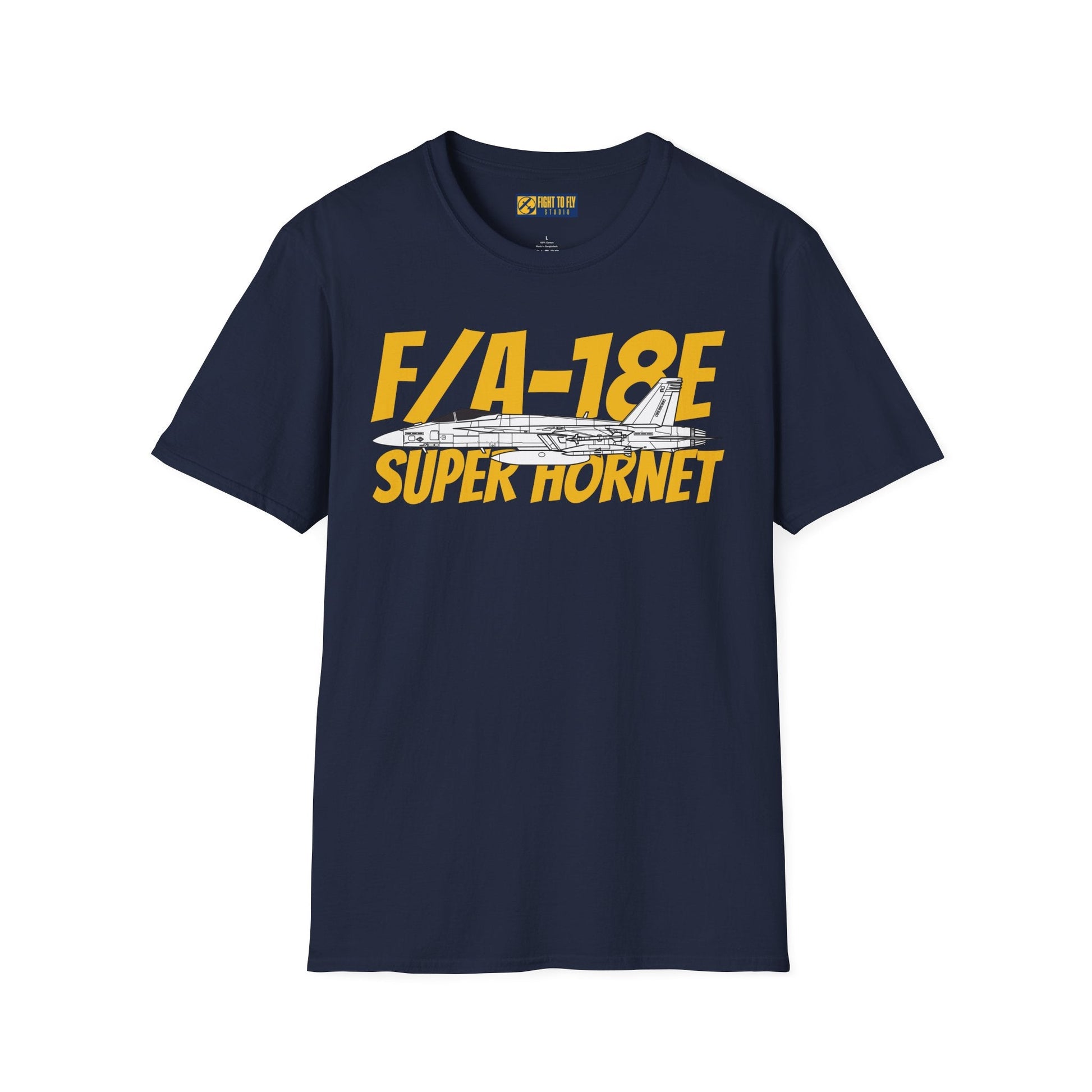 F/A-18E Super Hornet Side Profile T-Shirt – Single-Seat Strike Fighter Tee - Gifts for pilots - Aviation apparel