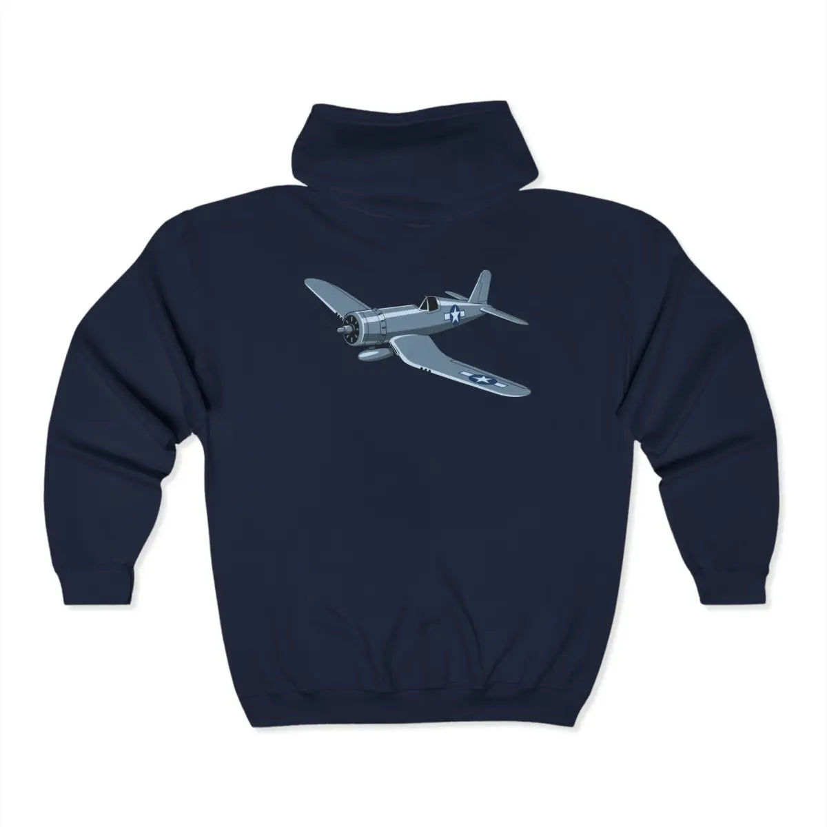 F4U Corsair Full Zip Hoodie - Pilot gifts - WWII warbird t-shirt