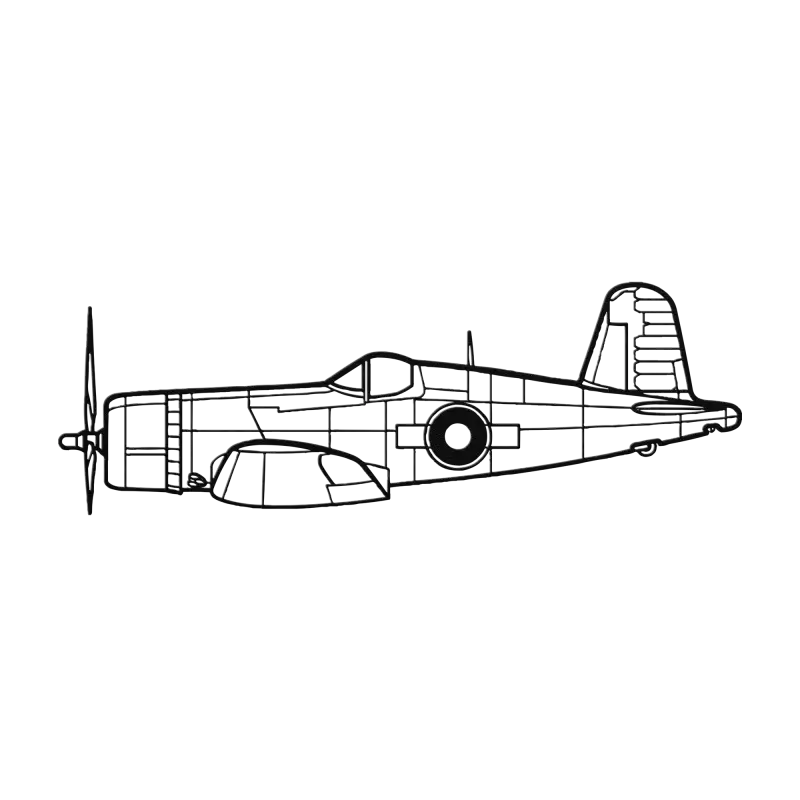 FG-1D Die Cut Metal Wall Art - Sign - Pilot gifts - WWII warbird t-shirt