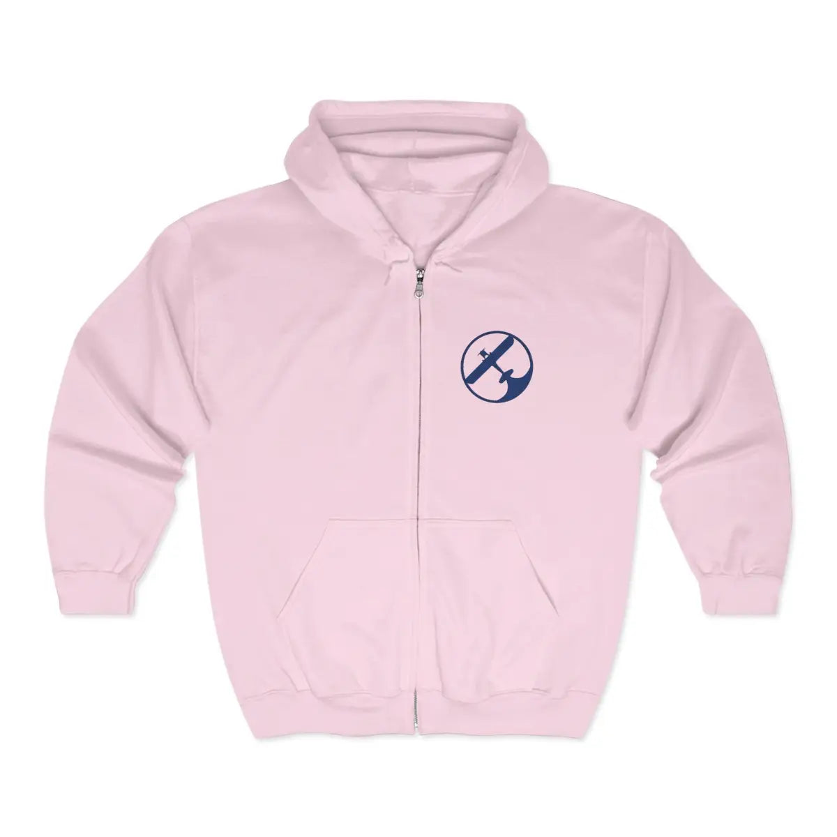 Fight to Fly Logo Zip Hoodie - Pilot gifts - WWII warbird t-shirt