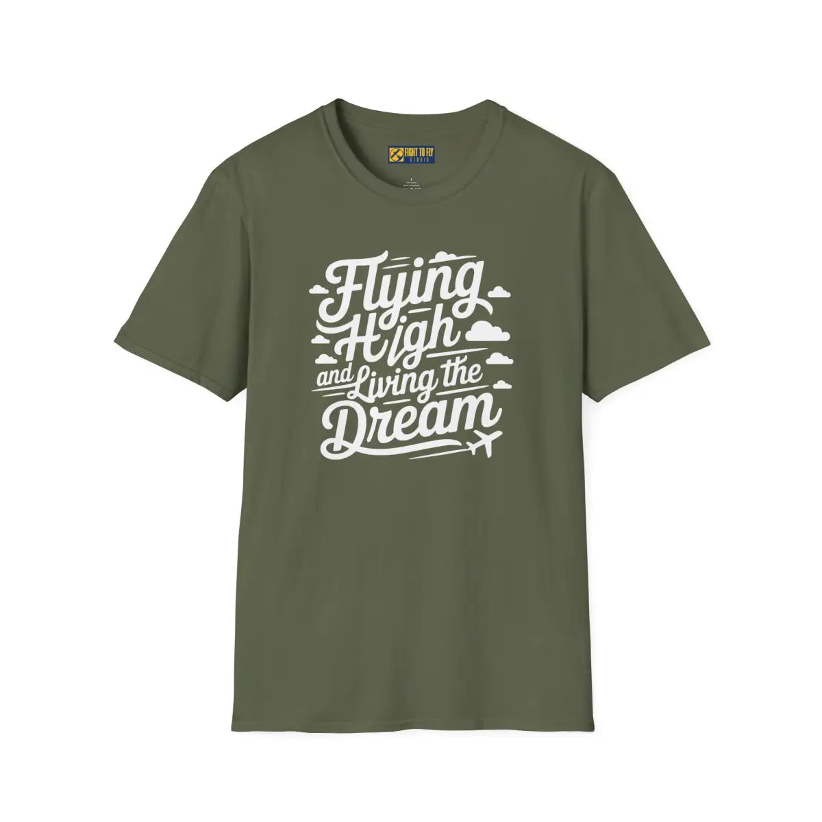 Flying High Living the Dream - T-Shirt - Pilot gifts - WWII warbird t-shirt