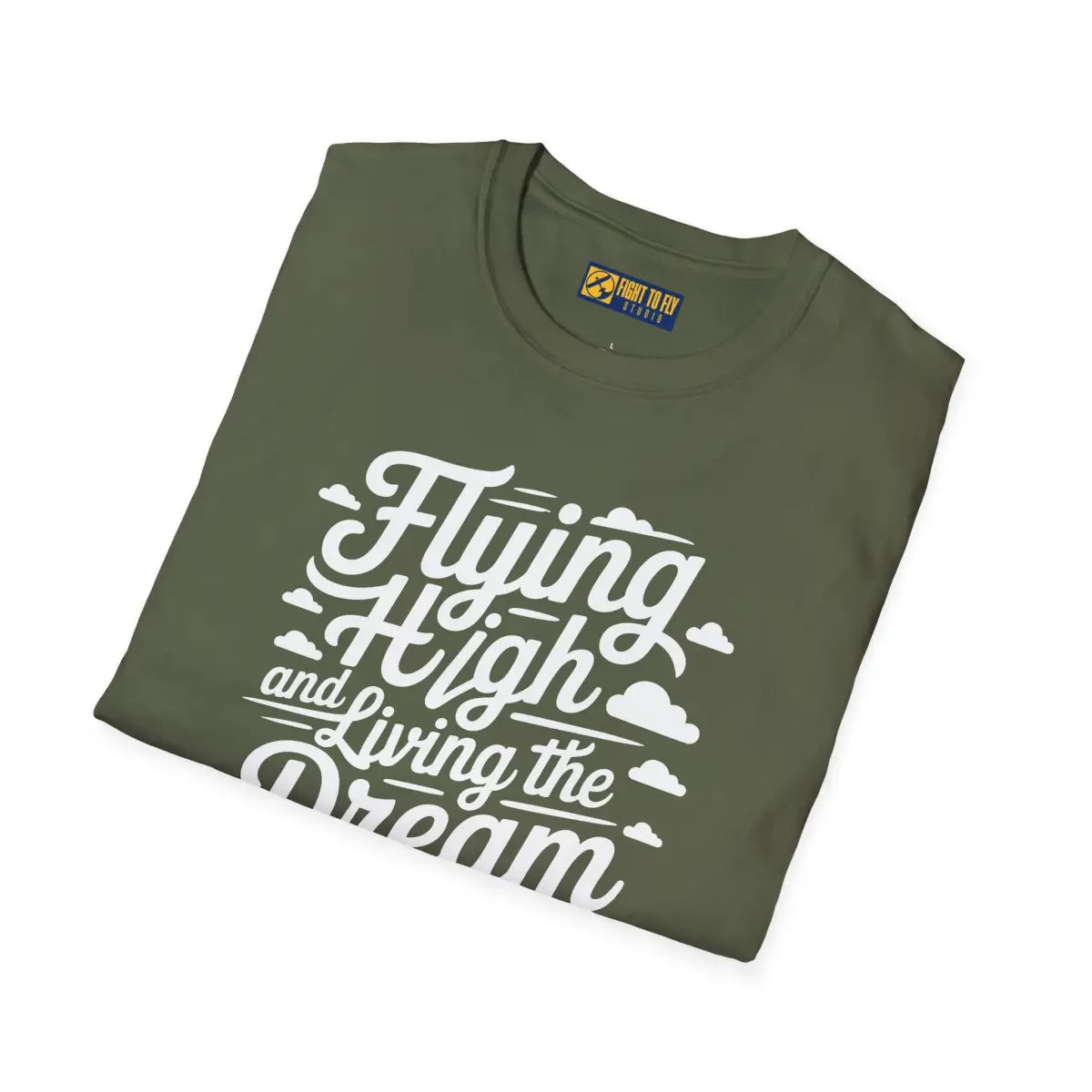 Flying High Living the Dream - T-Shirt - Pilot gifts - WWII warbird t-shirt