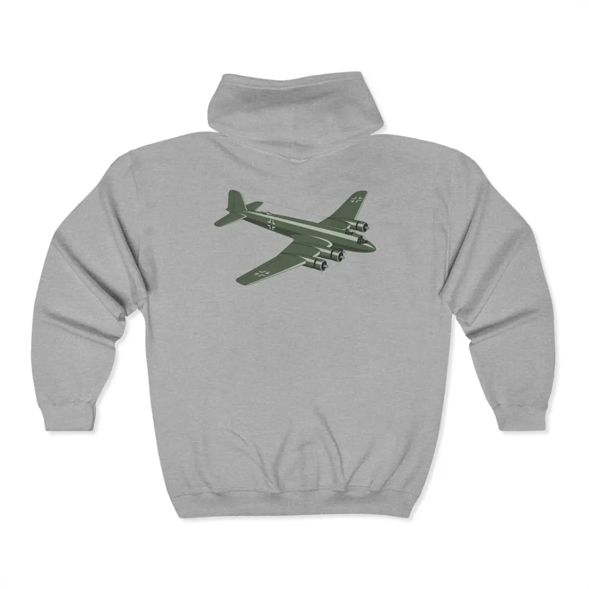 Focke-Wulf 200 Condor - Luftwaffe - Full Zip Hoodie - Pilot gifts - WWII warbird t-shirt