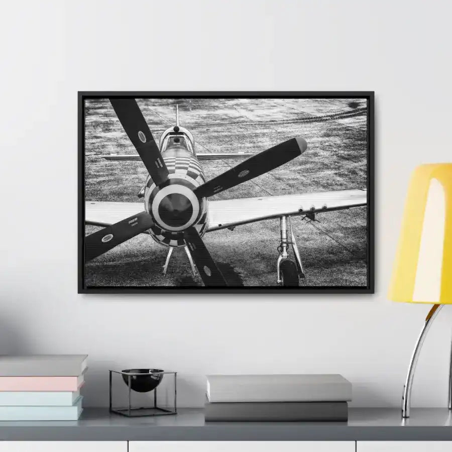 P-51D Mustang - Head-On - Gallery Canvas Wrap - Aviation Photography Gift for Pilots and Enthusiasts - Gifts pilots