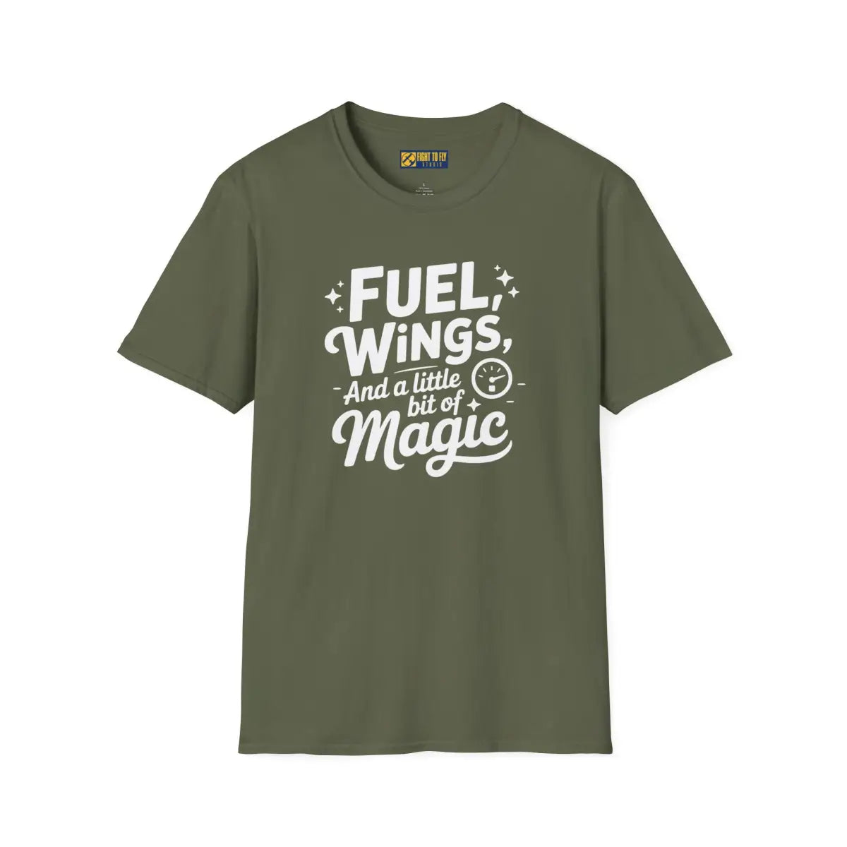Fuel Wings and a Little Magic - T-Shirt - Pilot gifts - WWII warbird t-shirt