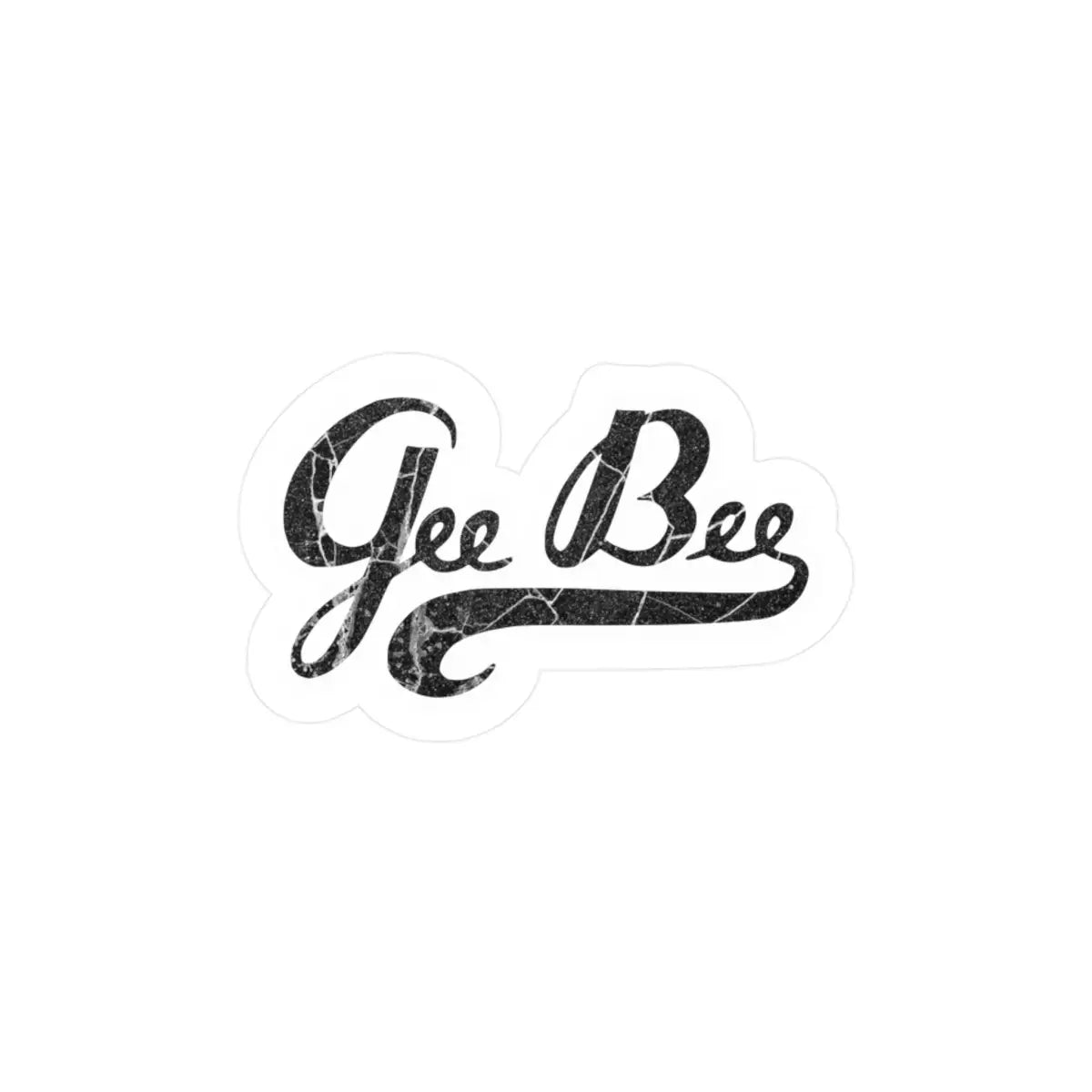 Gee Bee Vintage-Inspired Kiss-Cut Vinyl Decal - ’Gee Bee’ Design - Paper products - Gifts for pilots - Aviation apparel