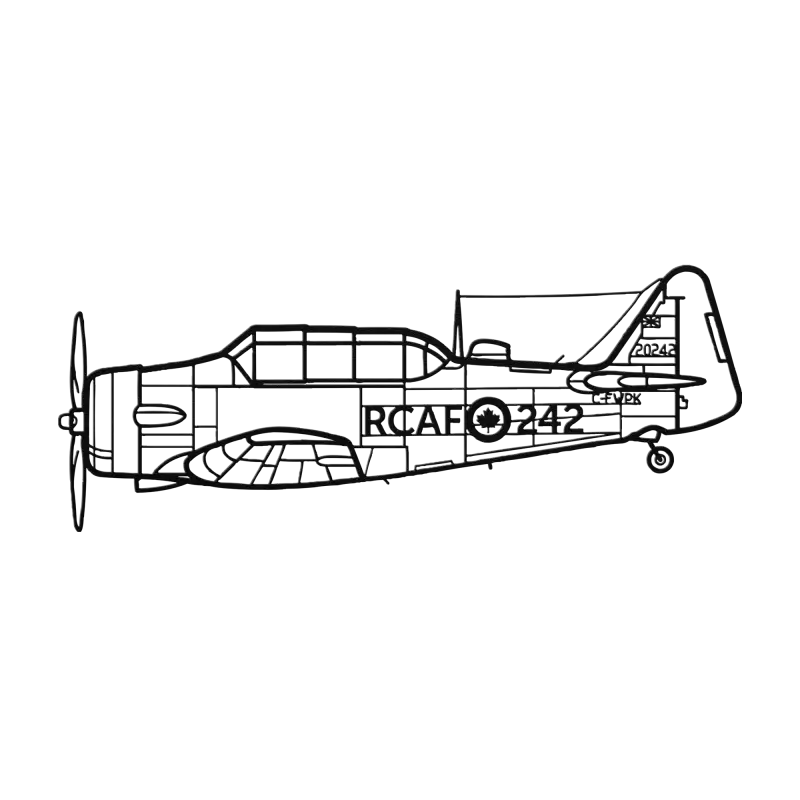 Harvard Die Cut Metal Wall Art - Sign - Pilot gifts - WWII warbird t-shirt