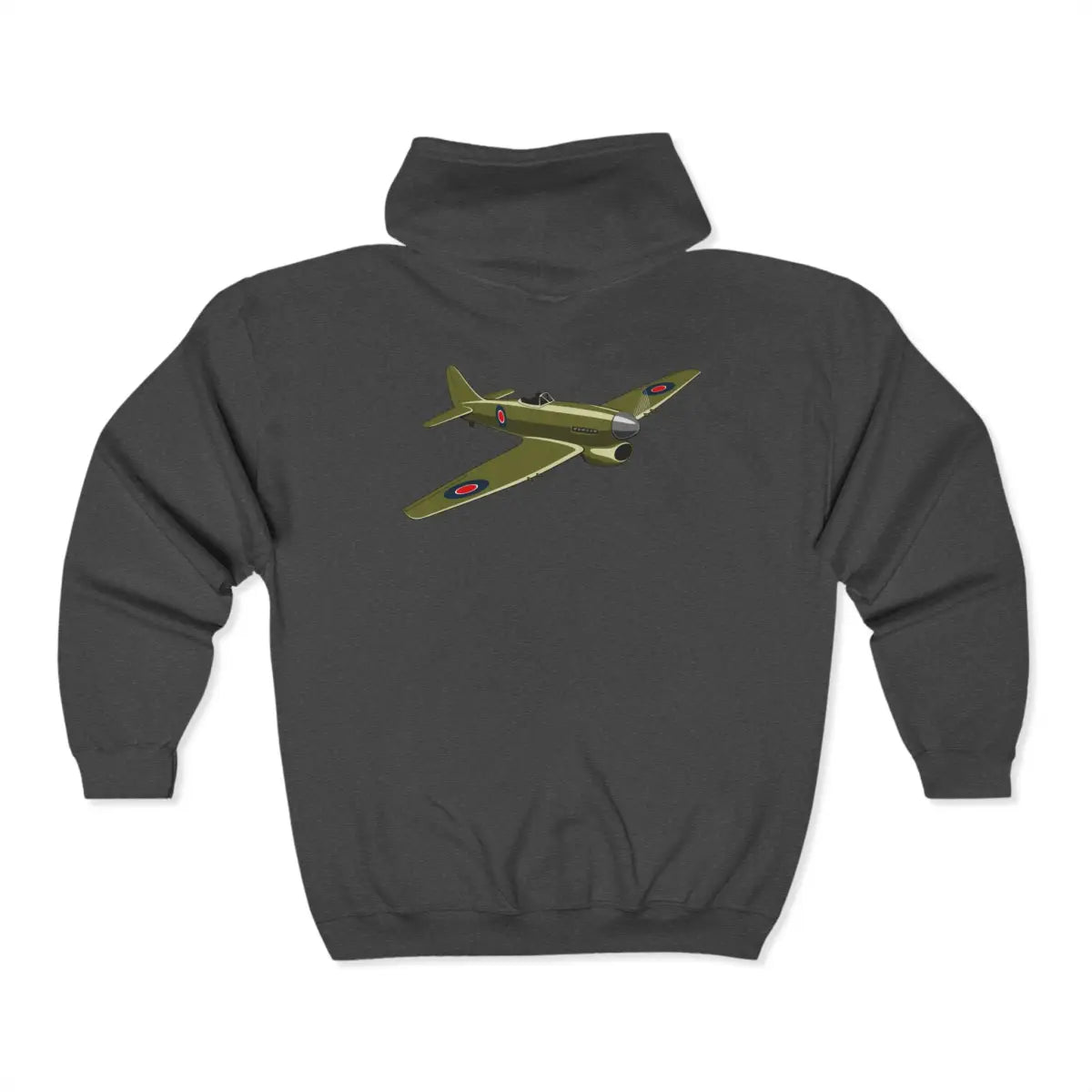 Hawker Typhoon Full Zip Hoodie - Pilot gifts - WWII warbird t-shirt