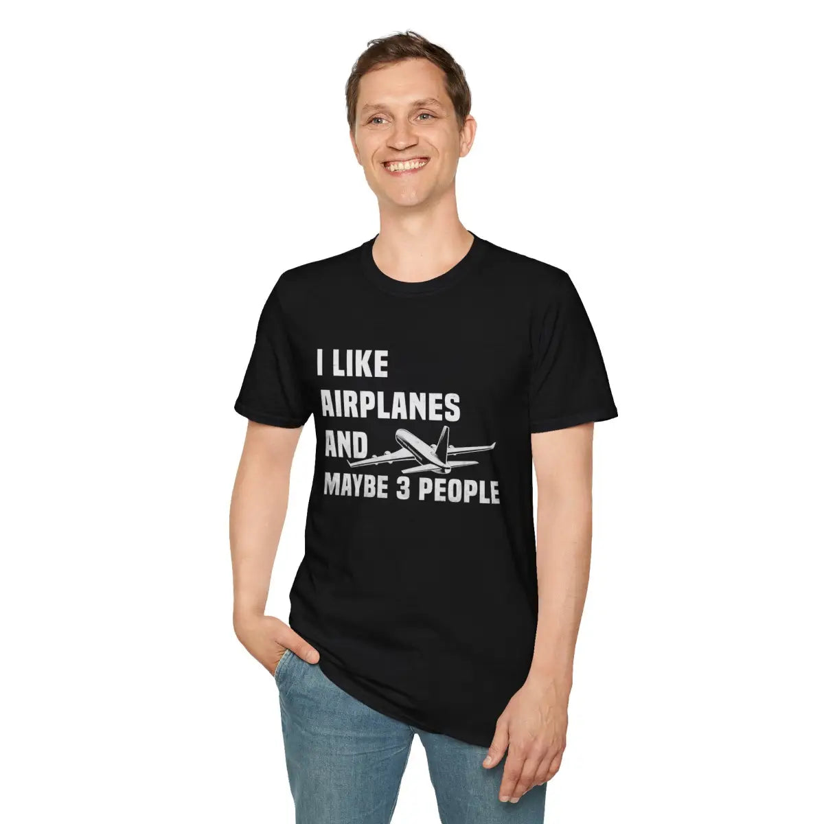 I Like Planes and Maybe 3 People - T-Shirt - Pilot gifts - WWII warbird t-shirt